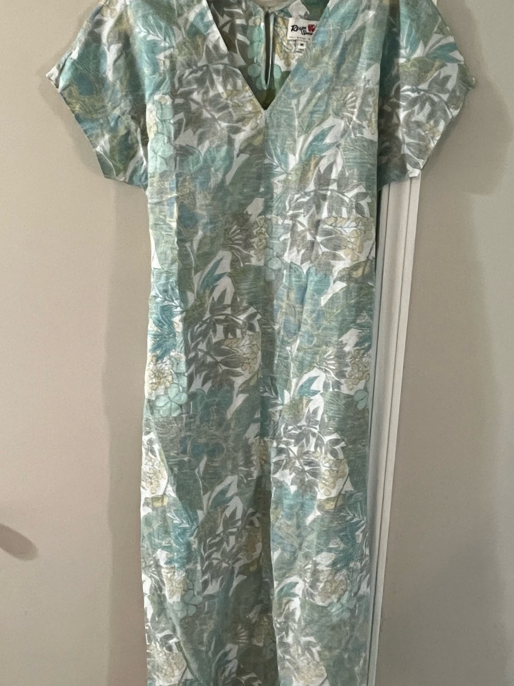 Reyn Spooner Dress Women Maxi Hawaiian Tropical Floral Aloha Resort Wear Size M